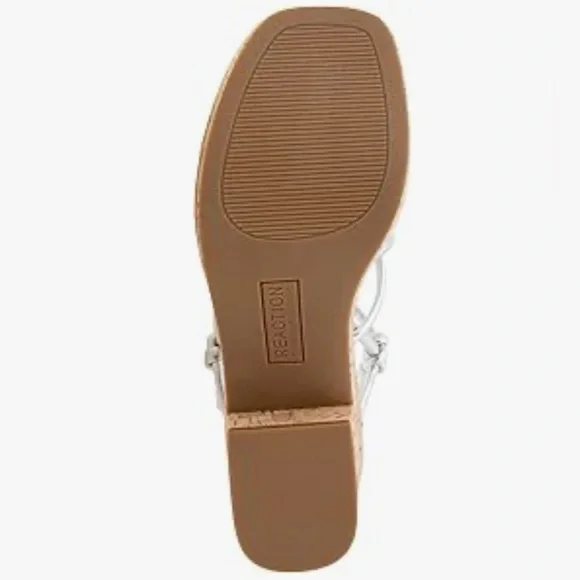 NWT Kenneth Cole REACTION Essa Knots IN Metallic Silver, Size 9 - Picture 4 of 11